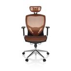 Bureaustoel | Verstelbare Armleuning | Netstof | Oranje |, Huis en Inrichting, Verzenden, Nieuw