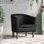 Zwarte Kuipstoel Kunstleer - Tweedekansje! Kantoor/Woonkamer, Huis en Inrichting, Stoelen, Ophalen of Verzenden, Nieuw