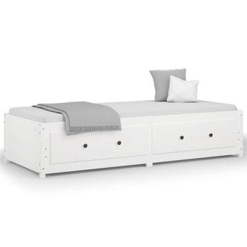 Slaapbank Grenen Wit - Bank & Bed in 1! OP = OP beschikbaar voor biedingen