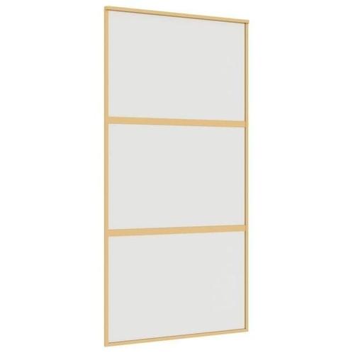 Gouden Schuifdeur 102,5cm | Tweedekansje | Privacy & Lich..., Doe-het-zelf en Verbouw, Deuren en Horren, Schuifdeur, Nieuw, Binnendeur