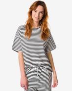 HEMA Dames T-shirt Noel strepen zwart korting, Verzenden, Nieuw