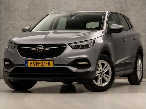 Zakelijke Lease |  Opel Grandland X 1.2 Turbo Elegance, Auto's, Opel, Onderhoudsboekje, Lease, Grijs, Automaat, SUV of Terreinwagen
