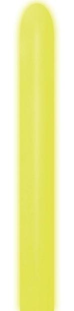 Modelleerballonnen Neon Yellow 5cm 152cm 50st, Hobby en Vrije tijd, Feestartikelen, Verzenden, Nieuw