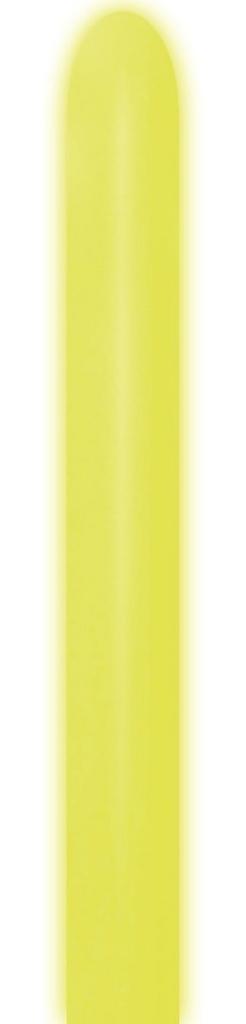 Modelleerballonnen Neon Yellow 5cm 152cm 50st, Hobby en Vrije tijd, Feestartikelen, Nieuw, Verzenden