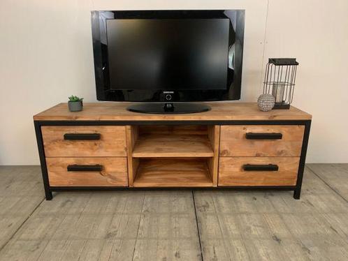 TV Meubel Industrieel Drawer - 140 x 40 x 55 cm - Meerdere, Huis en Inrichting, Kasten | Ladekasten, Nieuw, Ophalen of Verzenden