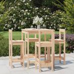 vidaXL 5-delige Barset massief grenenhout, Tuin en Terras, Tuinsets en Loungesets, Verzenden, Nieuw, 5 zitplaatsen