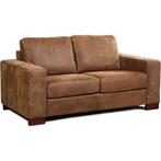 Leren bank Enjoy - 2 zits, Huis en Inrichting, Banken | Bankstellen, 150 tot 200 cm, Nieuw, Ophalen of Verzenden, Rechte bank