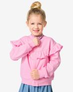 HEMA Kinder sweatvest met ruffle roze, Verzenden, Nieuw