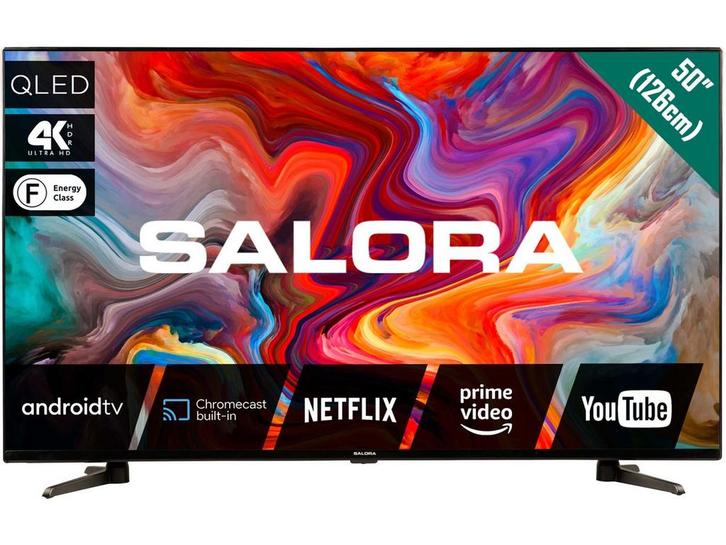 Salora 50QLEDTV - Ultra HD - 50 LCD - Google Android 9.0 -, Audio, Tv en Foto, Televisies, Nieuw, Verzenden