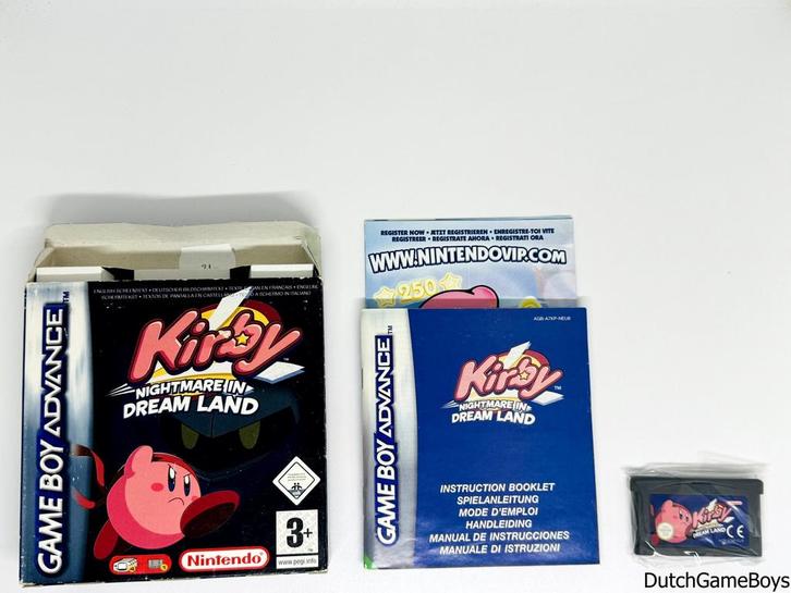 Gameboy Advance / GBA - Kirby - Nightmare In Dream Land - NE, Spelcomputers en Games, Games | Nintendo Game Boy, Gebruikt, Verzenden