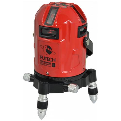 Futech MultiCross 8 HPSD | 1mm @ 10m | Servomotoren! | ROOD, Doe-het-zelf en Verbouw, Meetapparatuur, Nieuw, Ophalen of Verzenden
