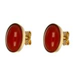 Oorbellen - 18 karaat Geel goud - Koraal, Sieraden, Tassen en Uiterlijk, Oorbellen, Nieuw