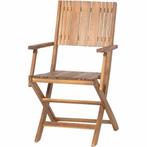 Siena Garden Falun klapstoel Teak 57x50 cm - Bruin, Ophalen of Verzenden, Nieuw