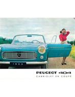 1963 PEUGEOT 404 CBRIOLET | COUPE BROCHURE NEDERLANDS, Boeken, Auto's | Folders en Tijdschriften, Nieuw, Peugeot, Author