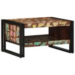 vidaXL Salontafel 70x50x38 cm massief gerecycled hout, Verzenden, Nieuw, Overige houtsoorten, 50 tot 100 cm