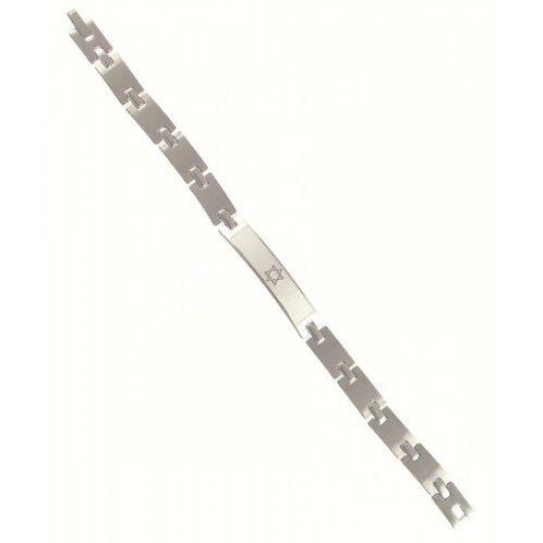 Stoere roestvrij stalen schakel armband met Davidster, ui..., Sieraden, Tassen en Uiterlijk, Armbanden, Verzenden