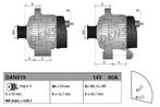 Dynamo / Alternator FIAT BRAVO II,I (1.4,1.2 16V 80,1.4..., Ophalen of Verzenden, Nieuw