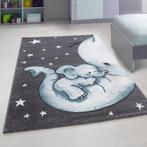 Kindervloerkleed | Kids | Olifant | Blauw | 160x230 cm, Verzenden, Nieuw