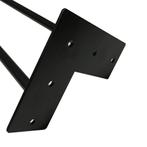 Gratis Verzending - Massief zwarte hairpin tafelpoot 45 cm, Overige vormen, Nieuw, Tafelpoot, Modern