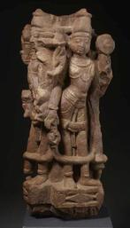 India, Rajasthan of Madhya Pradesh Een zeldzame pilaar met, Antiek en Kunst