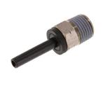 4mm x 1/8 NPT insteekfitting Messing/PA 66 Buitendraad NBR, Verzenden, Nieuw