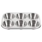 Vogue diepe RVS bakvorm 6 muffins, Verzenden, Nieuw in verpakking