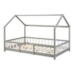 Kinderbed Sisimiut huisbed 200x140 cm lichtgrijs en wit [en., Huis en Inrichting, Slaapkamer | Bedden, Verzenden, Nieuw