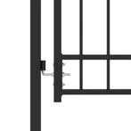 Poort met speerpunten 100x100 cm staal zwart (Hekwerken), Tuin en Terras, Tuinhekken en Hekwerk, Nieuw, Verzenden