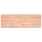 vidaXL Tafelblad natuurlijke rand 120x40x(2-6)cm eikenhout, Huis en Inrichting, Tafels | Eettafels, Verzenden, Nieuw