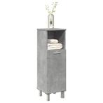 vidaXL Badkamerkast 30x30x95 cm spaanplaat betongrijs, Verzenden, Nieuw, Minder dan 100 cm