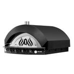 GGM Gastro | Pizzaoven op gas - Zwart - 9x 25cm - Handmatig, Verzenden