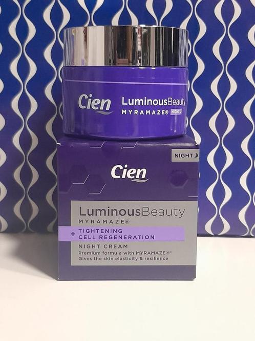 Cien Luminous beauty nachtcrème met MYRAMAZE 50 ml., Sieraden, Tassen en Uiterlijk, Uiterlijk | Gezichtsverzorging, Gehele gezicht