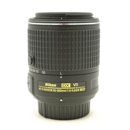 Nikon 55-200mm F4-5.6G II ED VR AF-S Nikkor (Occasion), Audio, Tv en Foto, Fotografie | Lenzen en Objectieven, Telelens, Zo goed als nieuw