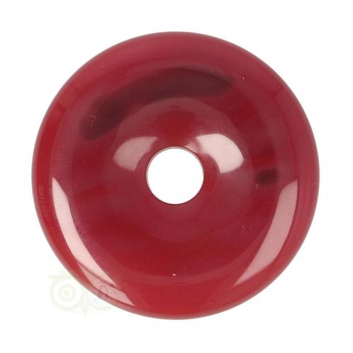 Carneool Donut hanger Nr 14 - Ø 4 cm, Sieraden, Tassen en Uiterlijk, Edelstenen, Nieuw, Verzenden