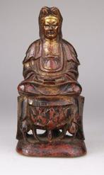 Chinese Carved Wooden Buddha Kwanyin Figure Statue Chine -