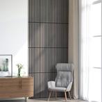 vidaXL Akoestische wandpanelen 8 st latten 60,5x60 cm, Doe-het-zelf en Verbouw, Platen en Panelen, Verzenden, Nieuw