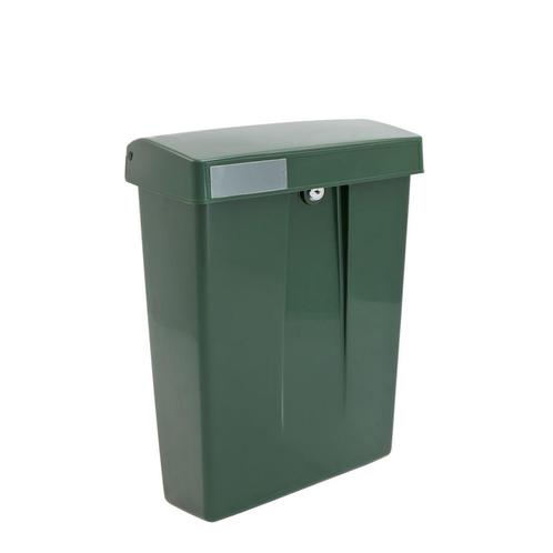 Intersteel Summus wandbrievenbus kunststof - groen RAL6009, Tuin en Terras, Brievenbussen, Nieuw, Verzenden