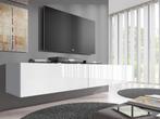 TV-Meubel - Zwevend - Hoogglans wit - 200x30x40 cm, Huis en Inrichting, Nieuw, 150 tot 200 cm, Overige materialen, Minder dan 100 cm
