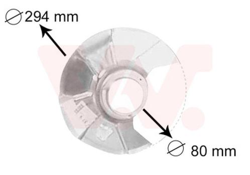 REMSCHIJF BESCHERMER VOOR VW LT 1982-1996 291407343, Auto-onderdelen, Remmen en Aandrijving, Nieuw, Ophalen of Verzenden