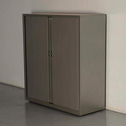 Gispen Meta roldeurkast, grijs, 130.3 x 120 cm, incl. 2, Huis en Inrichting, Kasten | Roldeurkasten en Archiefkasten, Ophalen of Verzenden