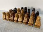 Egyptische Schaakstukken - Schaakspel - Hout, Antiek en Kunst