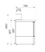 Combisteel Pizzawerkbank 402L Met 3 Deuren (1/1 GN) | Boven, Ophalen of Verzenden, Nieuw