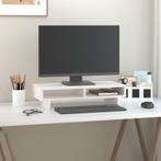 vidaXL Monitorstandaard 60x27x14 cm massief grenenhout wit, Computers en Software, Overige Computers en Software, Verzenden, Nieuw