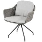 Focus dining tuinstoel met 2 kussens silvergrey, Tuin en Terras, Tuinsets en Loungesets, Ophalen of Verzenden, Nieuw
