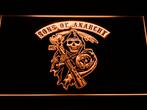 Sons of anarchy neon bord lamp LED cafe verlichting reclame, Verzamelen, Verzenden, Nieuw