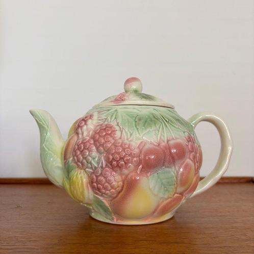 Salins France - Theepot - Aardewerk - majolica theepot, Antiek en Kunst, Antiek | Glas en Kristal