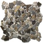 Riverstone Getrommeld Castanao Bruin Marmer op Net 30,5x30,5, Doe-het-zelf en Verbouw, Tegels, Nieuw, Overige materialen, Overige typen