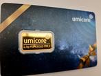 2.5 gram goudbaar Umicore giftcard LBMA gecertificeerd, Goud, Verzenden
