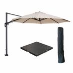 Garden Impressions Hawaii zweefparasol Ø350 cm carbon black, Verzenden, Nieuw