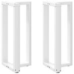 vidaXL Bartafelpoten 2 st T-vormig 50x35x(90-91) cm staal, Huis en Inrichting, Tafelonderdelen, Verzenden, Nieuw